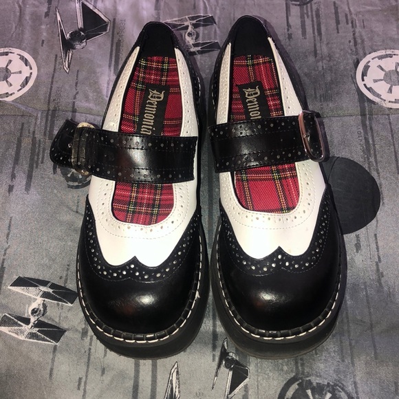 Demonia Shoes - DEMONIA EMILY MARY JANES PLATORM